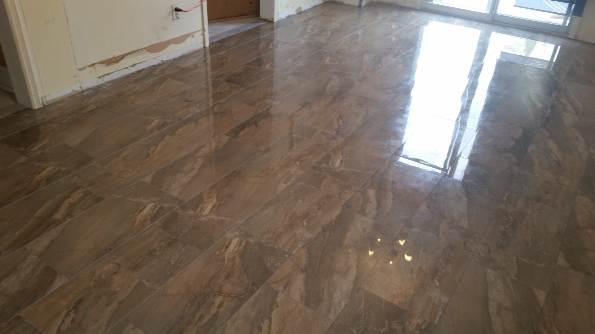 marble floor brown